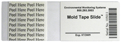 Tape Slide for easy surface sampling of mold